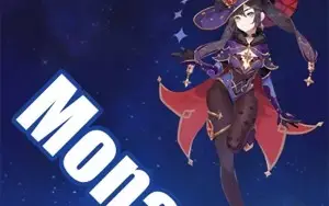 Contas Genshin Impact AR 5 e 7 com Mona