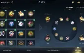ESMERALDA III + 9 SKINS + 47 CAMPEÕES + PASSE WILD 2ª TEMPO