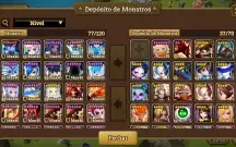Conta Summoners War Global lvl 74 early/mid game  46 mobs 6*