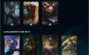 Conta de LOL - Skins vitoria desde 2018 até agora