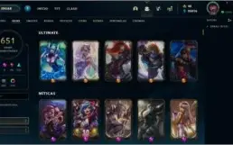 Conta LOL 608 skins gold 2
