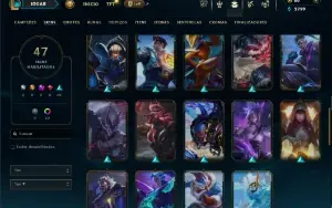 Ouro 1 com 90 Champs e 47 Skins ( EX MESTRE )
