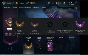 Ouro 1 com 90 Champs e 47 Skins ( EX MESTRE )