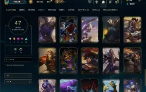 Ouro 1 com 90 Champs e 47 Skins ( EX MESTRE )