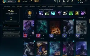 Ouro 1 com 90 Champs e 47 Skins ( EX MESTRE )