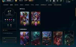 Ouro 1 com 90 Champs e 47 Skins ( EX MESTRE )