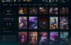 Ouro 1 com 90 Champs e 47 Skins ( EX MESTRE )