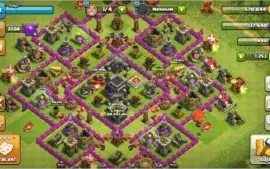 conta cv9 com 1300 gemas e casa do construtor nivel7
