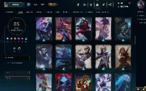 conta lol diamante 4 full acesso TODOS os champs 85 skins