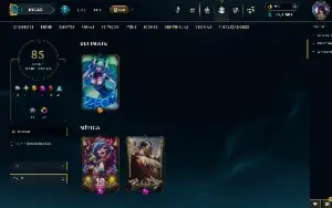 conta lol diamante 4 full acesso TODOS os champs 85 skins
