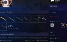 Conta de cs com trade ban 6k+ em skins