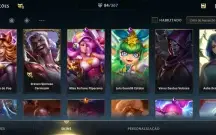 conta wild rift 85 skins 