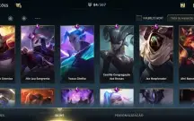 conta wild rift 85 skins 
