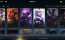 conta wild rift 85 skins 