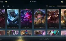 conta wild rift 85 skins 