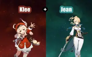Conta Genshin Impact AR 7 com Klee e Jean ⭐