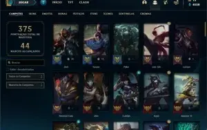 Conta bronze 3 com 85 Champs e 75 Skins