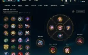 Conta bronze 3 com 85 Champs e 75 Skins