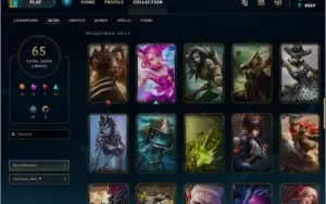 Conta League of Legends lvl 60 66 champs e 65 skins