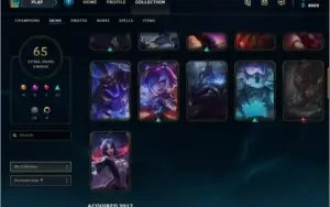 Conta League of Legends lvl 60 66 champs e 65 skins