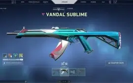 CONTA VALORANT - VANDAL ANCIFOG0, KARAMBIT SAQUEADOR, LEQUE+