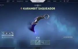 CONTA VALORANT - VANDAL ANCIFOG0, KARAMBIT SAQUEADOR, LEQUE+