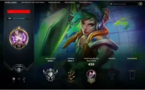 CONTA PRATA 1 COM 46 SKINS E 130 CHAMPS