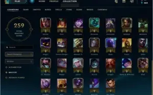 Conta Lol / Gold 1 / 61 Champs / 30 Skins