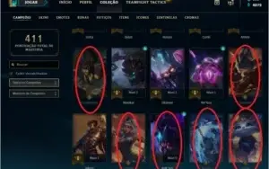 Conta Platina IV (Quase todos os campeões, muitas skins)