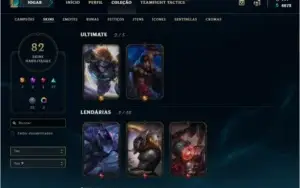Conta Platina IV (Quase todos os campeões, muitas skins)