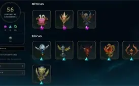 CONTA DE LOL PLATINA 1 COM 1228 SKINS