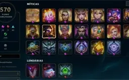 CONTA DE LOL PLATINA 1 COM 1228 SKINS