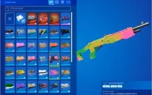conta fornite 122 skins fora os acessorios.