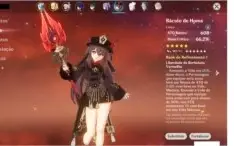 Conta Genshim impact AR-60 + 16 5 estrelas + Armas