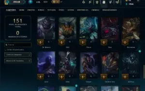 Platina 3 com 65 Champs e 16 Skins