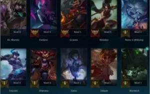 Conta diamante IV em 2 filas 52 champions 28 skins