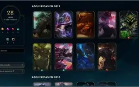 Conta diamante IV em 2 filas 52 champions 28 skins