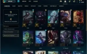 Conta prata 2 Baratinha com 21 champs e 1 skin