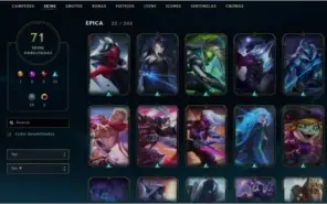 account conta de lol ( league of legends) platina 4 barato