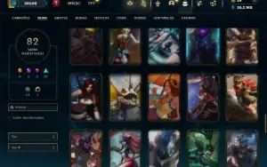 Unranked com 130 Champs e 82 Skins ( JG / ADC / TOP )