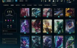 Prata 2 com 150 Champs e 173 Skins + 3 Prestigios