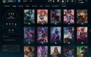 Prata 2 com 150 Champs e 173 Skins + 3 Prestigios