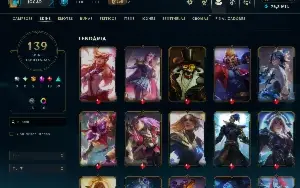 Conta Lol 139 Skins Level 517 (Todos os Campeões)