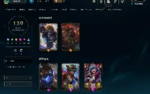 Conta Lol 139 Skins Level 517 (Todos os Campeões)