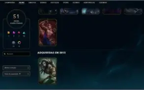 Lol Conta Gold 3 Com 51Skins