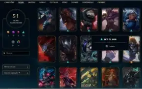 Lol Conta Gold 3 Com 51Skins