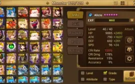 Summoners War Global 3 LDs Ragdoll + Kiki + EzioLight