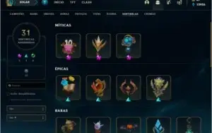 Conta De lol All Champs / 440 Skins