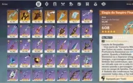 GENSHIN AR56 -XIAO-EULA-RAIDEN-ZHONGLI-VENTI E MUITO MAIS.