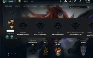 Unranked com TODOS os champs e 153 Skins (Nivel 810)